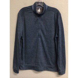 Johnnie O Golf Jacket Mens Size Medium Blue 1/4 Zip Performance Stretch Shirt